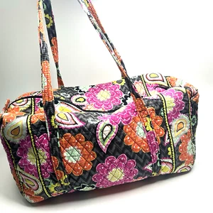 :Cottage Core VERA BRADLEY Tote xLg TRAVELER DUFFEL BAG Ziggy Zinnia Duffle - Picture 1 of 13