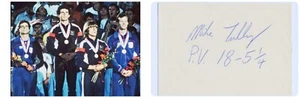 Olympiade 1984 Los Angeles T&F Stabhochsprung Silber Mike Tully orig Autogramm 1980er - Bild 1 von 1