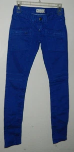 Neu Free People Damenjeans Stretch Skinny niedriger Bund blau Freizeit Größe 24 neu ohne Etikett - Bild 1 von 6
