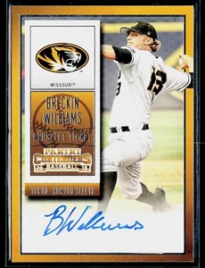 2015 Panini Contenders #39 Breckin Williams Missouri Autographed Card - Picture 1 of 2