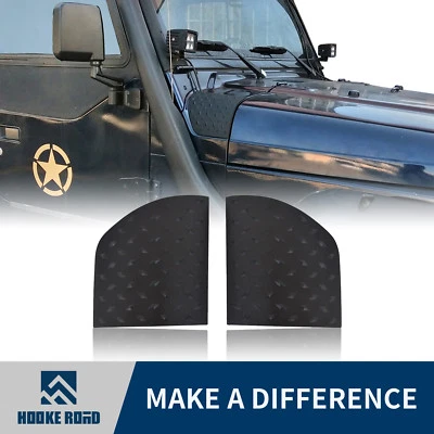 Par de carrocería Hooke Road placa blindada cubierta lateral embellecedor para Jeep Wrangler 97-06 TJ Foto 1 de 4