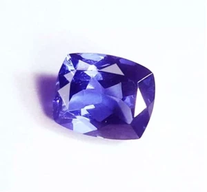 Tanzanite Naturale Taglio Cuscino 9,10 Ct Tanzanite Gemma Certificata - Foto 1 di 4