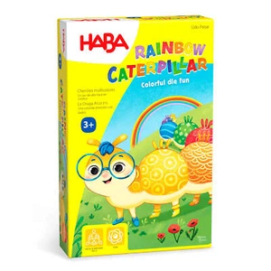 HABA Little Rainbow Caterpillar Mini Game of Colors and Patterns Ages 3+ - Picture 1 of 4