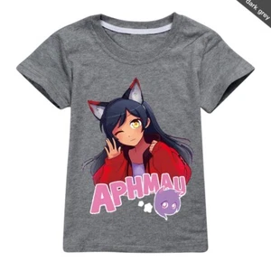 Girls Aphmau Cartoon Print tshirt Anime Short Tops Summer Tees kids Casual shirt - Picture 1 of 43