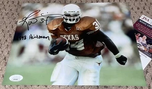 RICKY WILLIAMS SIGNED 8X10 PHOTO JSA TEXAS FOOTBALL LONGHORNS RICKEY HEISMAN 420 - Picture 1 of 1