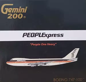 Gemini Jets 1/200 G2PEX695 PEOPLExpress Boeing 747-100 N603PE - Foto 1 di 6