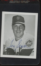 New York Mets Team Issued 4x5" Stamped Photo Tom Seaver