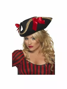Pirate Hat Ladies Lady Caps for Party Costume Dress Up Fancy Dress Costume - Picture 1 of 1