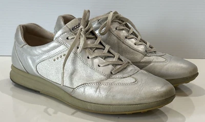 Ecco Women’s Golf Shoes Tour Silver Sparkle Rhinestone Spikeless Leather 41 - Image 1 of 4