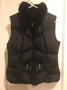 ADD Down Vest with Natural Fur Collar - Picture 1 of 7