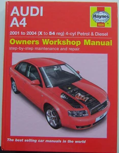 Audi A4 2001 to 2004 Petrol & Diesel Haynes Workshop Manual - Picture 1 of 1