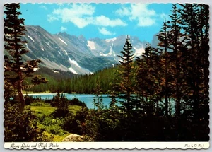 Postcard Colorado Long Lake and High Peaks Arapahoe District near Ward - Picture 1 of 2
