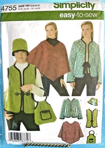 Simplicity Muster 4755 Gr. HH 6-12 Misses Jacke, Weste, Mütze & Tasche - Bild 1 von 5