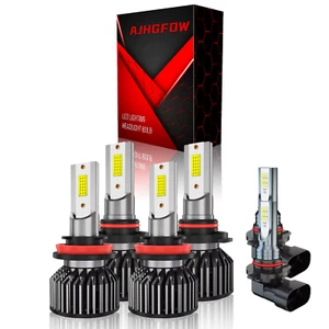 For 2009 2010 2011 2012 Dodge Ram & RAM 1500 2500 3500 LED Headlight + Fog Bulbs - Picture 1 of 12