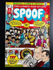 SPOOF Lunatic Side Life Marvel Comics #3 enero 1973 grado de coleccionista - Imagen 1 de 6