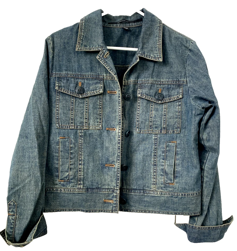 Chaqueta vaquera de colección ISDA & CO para mujer talla M azul hecha en Hong Kong Foto 1 de 4