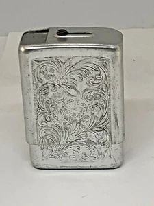 Vintage Aluminum Cigarette Pack Holder Case - Park Industries Floral Embossed - Picture 1 of 6