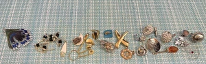 Junk Drawer Small Jewelry Parts Lot Pieces & Parts Salvage for Crafts & Projects - Picture 1 of 7