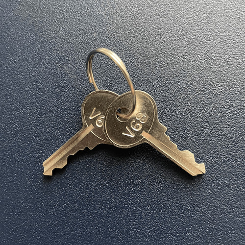 (2) Master Lock Combination Override Keys - Key Code V51 - V99 READ ...