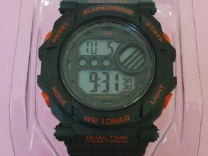 Nuevo reloj cronógrafo Q&Q by Citizen militar verde alarma para hombre con caja--M136J003Y - Imagen 1 de 8