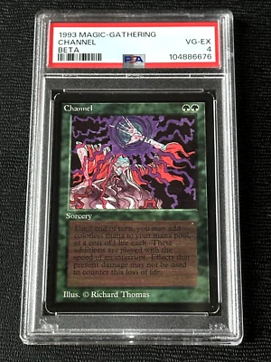 Magic the Gathering Beta Channel Limited Edition MTG PSA VG-EX - Image 1 of 2