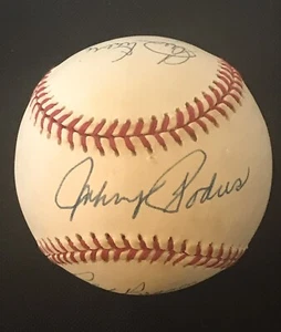 DODGERS LEGENDS SIGNED AUTOGRAPHED MLB BASEBALL (5) PODRES, BRANCA, ERSKINE+ - Picture 1 of 4