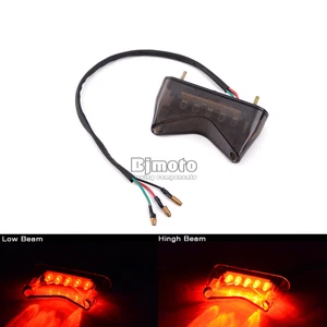 Motorcycle LED Rear Brake Tail Stop Light License Number Plate Lights Universal - Bild 1 von 6