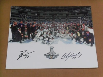 Hornqvist & Kunitz, Pgh Penguins, Signed 8 x 10 Print, 2016 Stanley Cup Champs - Image 1 of 3