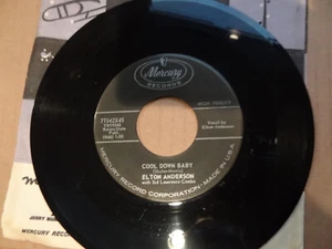 Elton Anderson 45 RPM 7" Cool Down Baby/Secret Of Love MERCURY label rocker VG - Picture 1 of 5