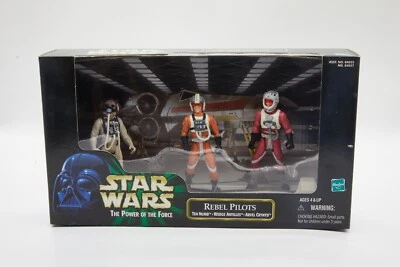 Star Wars - The Power of the Force - Rebel Pilots - Ten, Wedge and Arvel NEW - Image 1 of 2