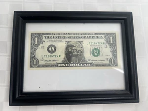 Three Stooges Moe Larry & Curly $1 Dollar Bill Mint! Framed! (B3) - Picture 1 of 4