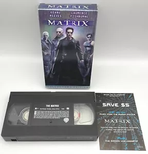 The Matrix Collectors Edition VHS Tape 1999 Keanu Reeves Laurence Fishburne - Picture 1 of 3