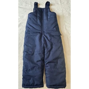 London Fog Kinder Schnee/Ski/Spiel Latzhose marineblau Größe 4 S Winter Skihose gebraucht, in einwandfreiem Zustand - Bild 1 von 8