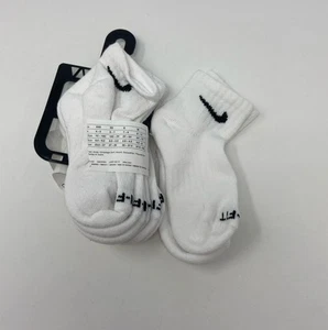 Nike Dri-FIT Performance Basics Little Kids Quarter Socks 4Pairs size 10c-3c - Picture 1 of 5