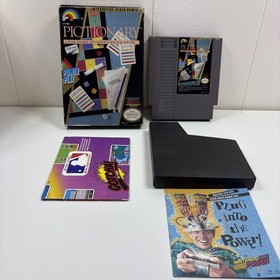 Pictionary (Nintendo System, 1990) NES Authentic With Box, Poster No Manual