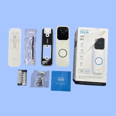 Campainha de vídeo Blink BDM00200U HD campainha de vídeo com Alexa - Branco #FS0965 AR - Imagem 1 de 4
