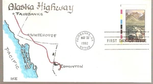 SCOTT# 2635 ALASKA HIGHWAY FDC, JOHN IKE SIGNED - Picture 1 of 1