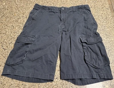 Pantalones Cortos de Carga Tony Hawk Para Hombre Negros Patín Informales Utilidad Bolsillos Talla 36 De Colección Foto 1 de 4