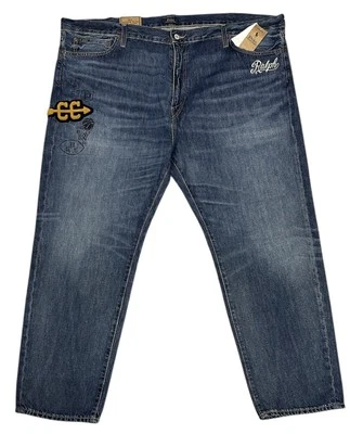 Jeans Polo Ralph Lauren Masculino Patch 46B/30 Varick Slim Jeans Reto Novo - Imagem 1 de 4