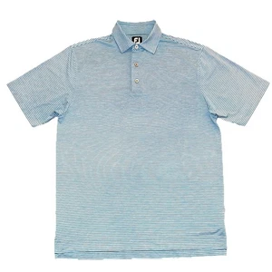 FootJoy FJ Golf Polo Shirt Men’s Medium Striped Performance Stretch EUC - Picture 1 of 6