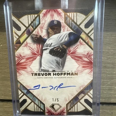 2025 Topps Diamond Icons Trevor Hoffman Auto Red #1/5 Padres Foto 1 de 3