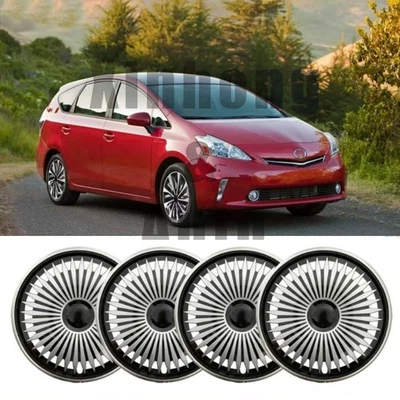 For Toyota Prius C V 15" 4PCS Wheel Covers Hubcaps Hub Caps Fits R15 Steel Wheel Foto 1 de 4