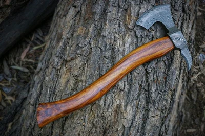 Hand-Forged Damascus Tomahawk Axe, 20" Best Gift For Men-Hunters - Image 1 of 4
