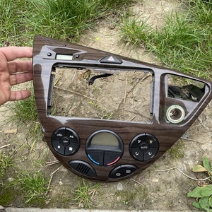 FORD FOCUS MK1 98-04 HEATER CONTROL PANEL RADIO SURROUND CLIMATE CONTROL WOOD - Picture 1 of 4