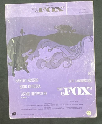 Vtg Sheet Music, Theme from The Fox Movie 1968, D H Lawrence - Image 1 of 3