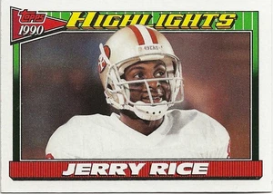 1991 Topps Jerry Rice 1990 Highlights #6 HOF 49ERS Two cards - Bild 1 von 5