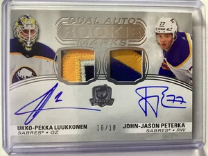 2021-22 Upper Deck The Cup Rookie Auto Patch JJ Peterka /18!! #182 Bflo. Säbel - Bild 1 von 2