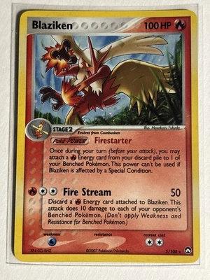 Blaziken 5/108 - EX Power Keepers Holo Rare Pokemon Card - Image 1 of 2