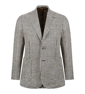 STILE LATINO handmade blazer US 38 EU 48 wool houndstooth fall winter - Picture 1 of 5