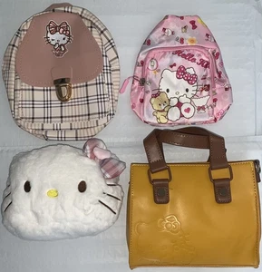 Hello Kitty Mini borsa a tracolla, borsa scuola, ciondolo mascotte e borsetta set nuovo con etichette - Foto 1 di 24